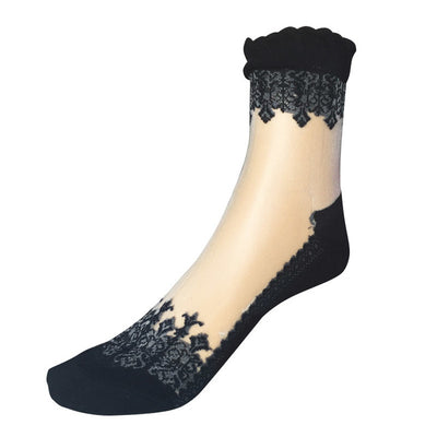 Women Lace Ruffle Ankle Sock